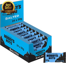 Peanuts - Salted/ Dry Roasted/ Sweet Chilli Nobby's Nuts , Box Of 24 Free Ship