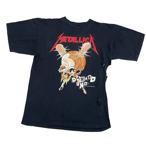 Metallica 90s Vintage Damage Inc Brockum Pushead Concer 1990s vintage concert t-shirt, vintage, single stitch, B+ condition