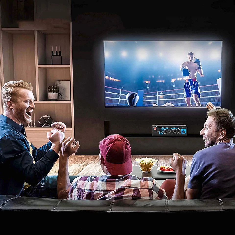 Pyle 2x120W Mini 2-Channe Home Audio Power Amplifier - Bluetooth 5.1 - Stereo - Image 4 of 4