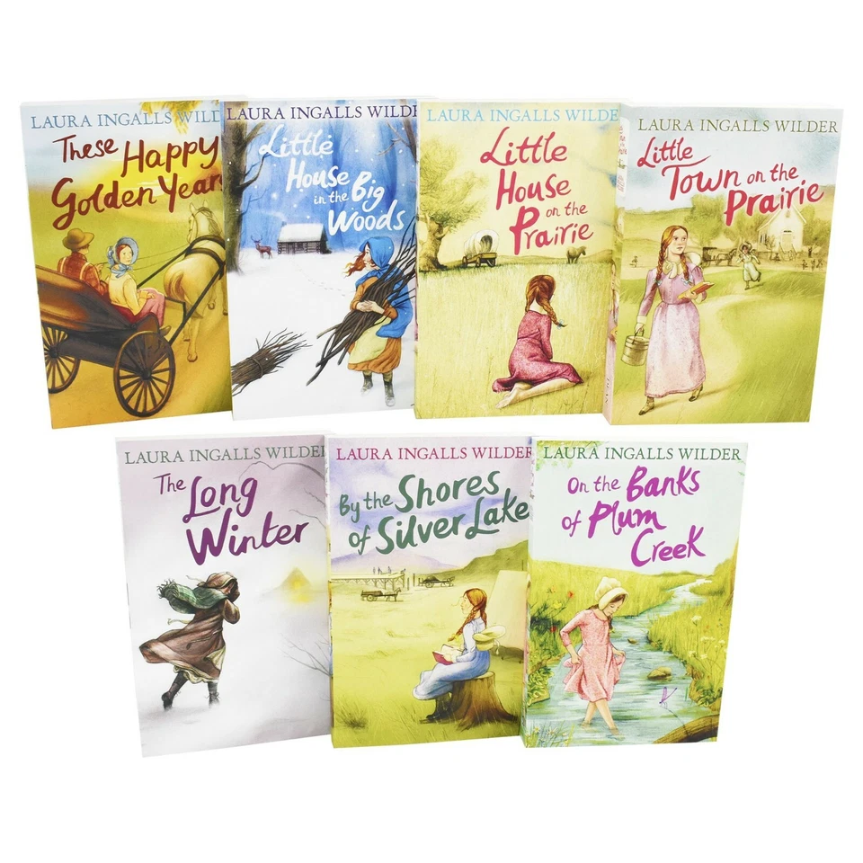 Little House on the Prairie 7 Books Set By Laura Ingalls Wilder -Ages 7-9 - PB - Image 2 of 3
