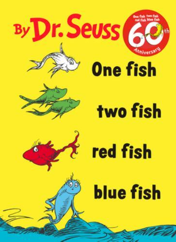 Beginner Books Dr Seuss One Fish Two Fish Red Fish Blue Fish Hardcover 1960