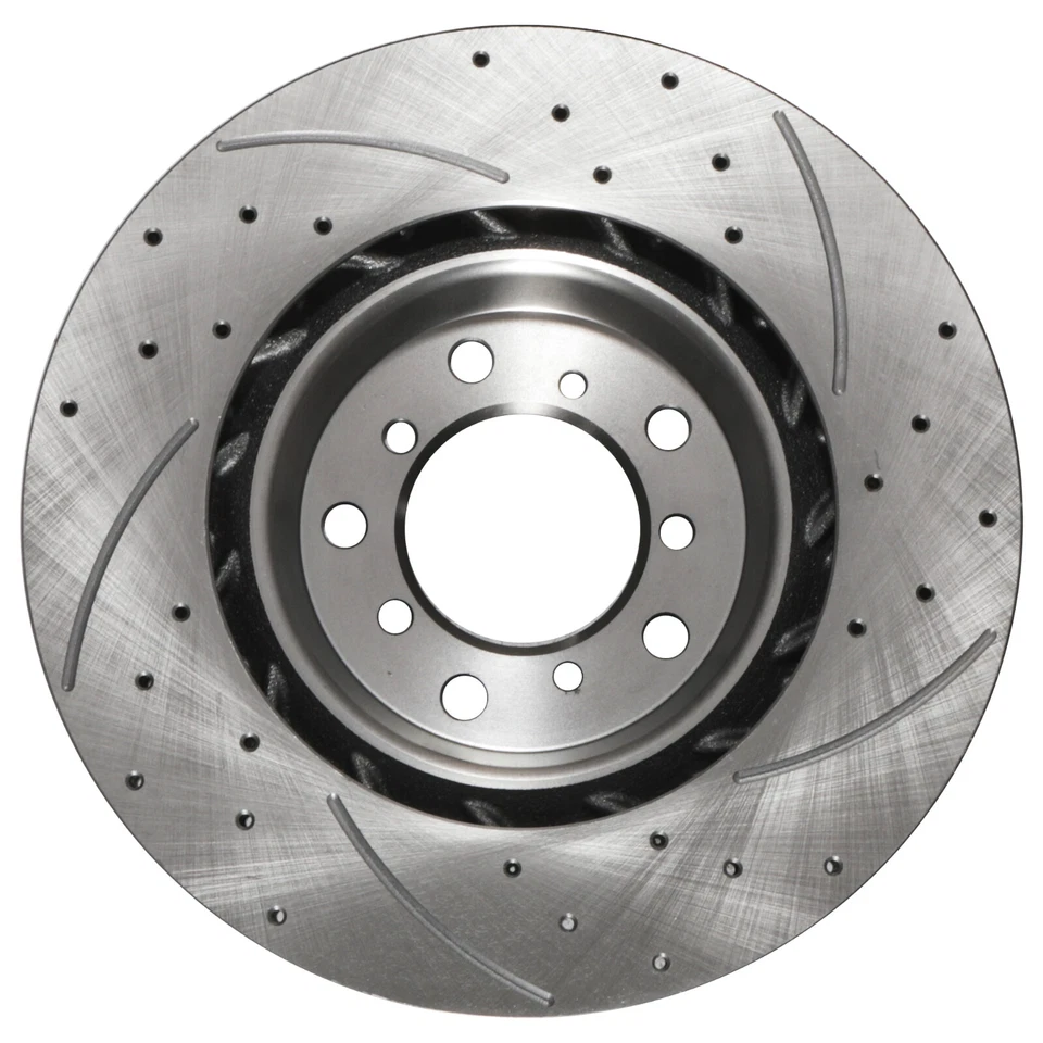 DISCOS DE FRENO DELANTEROS PERFORADOS RANURADOS 325MM BMW SERIE 3 E46 M3 3.2 00-06 - Imagen 4 de 4