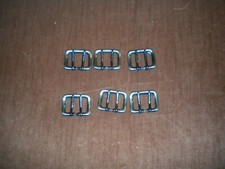 LOTS OF 6 SILVER COLOR REGULAR BUCKLE FOR 1 1/2 IN WIDE BELT FOR 2 HOLES BELT