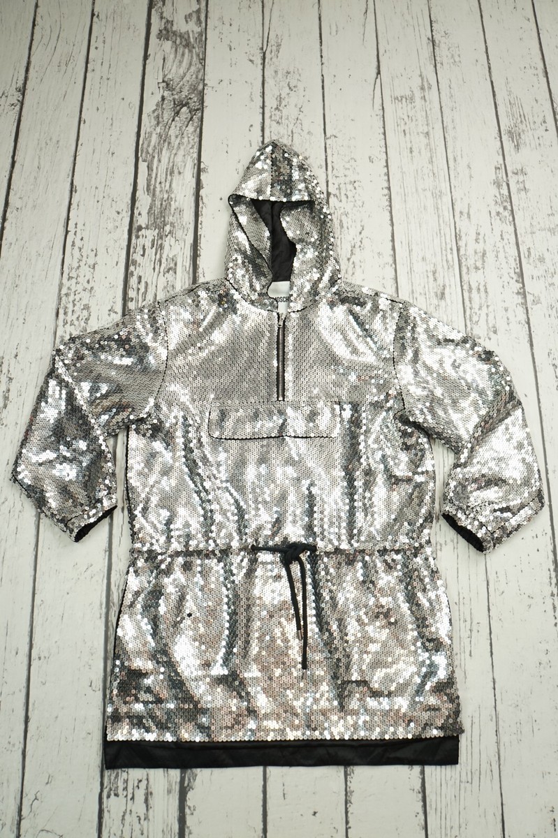レッグウェア mochi H&M Moschino Sequined Hooded Dress Jacket Brand Size XS Jeremy