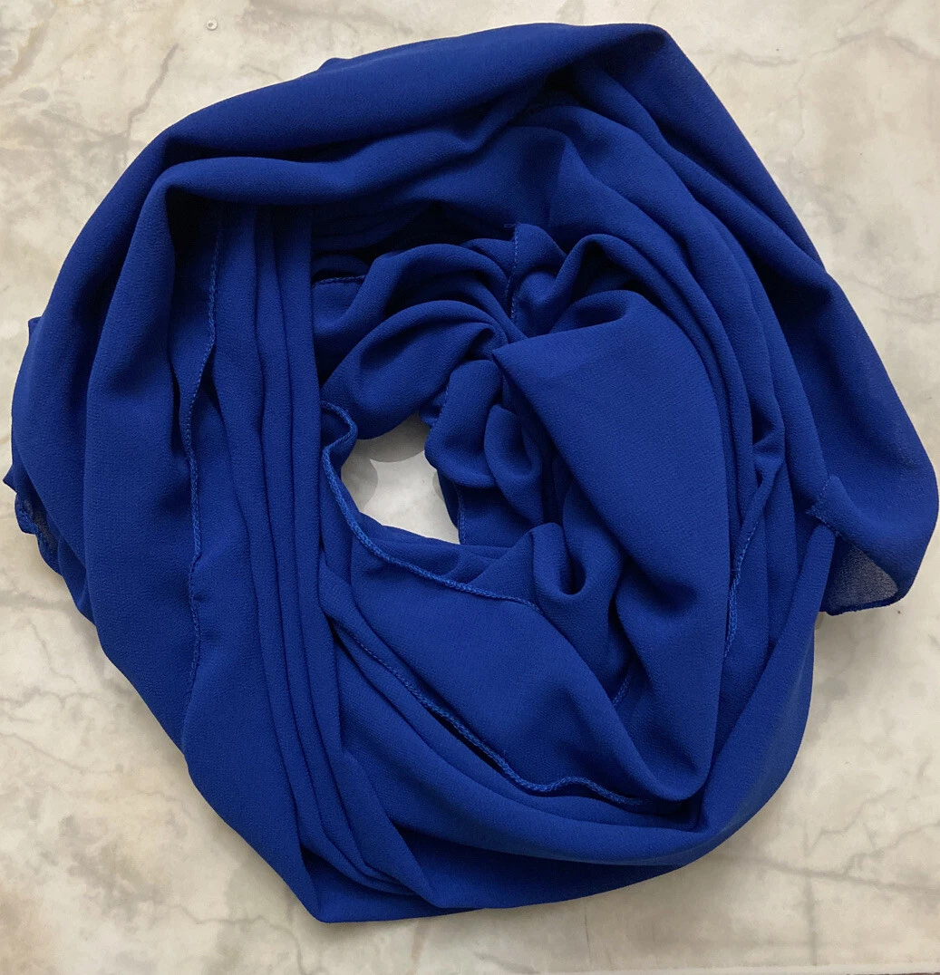 ladies royal blue scarf