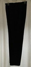 Vtg Women's Black Elastic Waist Pants w/ Slash Pockets Poly/Rayon USA Size 16