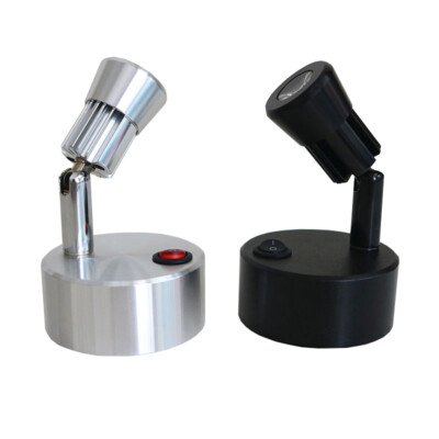 3W LED Picture Light Battery-Powered Lamp Button Wireless Cabinet ...