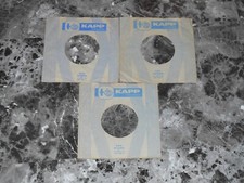 45 COMPANY RECORD SLEEVES. LOT OF THREE EARLY KAPP.