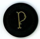 "P" Illegal $10  Casino Chip; Pettibone Club, Cleveland, OH  ** FREE SHIPPING** — photo 1