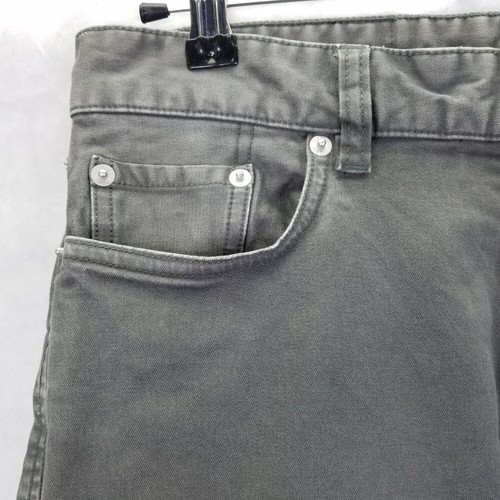 Buck Mason Jeans Maverick Slim Mens Sz 29 12oz Harbor Twill Grey Button Fly Flaw - Foto 5 di 16