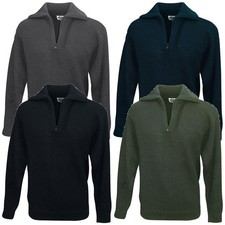 Marine Troyer Baumwolle Herren Pullover Strick Pulli Arbeitstroyer Isl&auml;nder