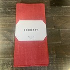 Geometry Crimson Red Placemats Set of 4  — photo 1