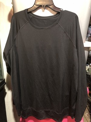 Tek Gear Womens Black Long Sleeve Shirt Size 2X