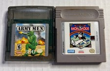 Army Men & Monopoly Nintendo Game Boy Color Games Only Not Tested