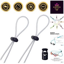 Tapered Replacement Goggle Straps - 2-Pack with Easy Installation for Swimmers