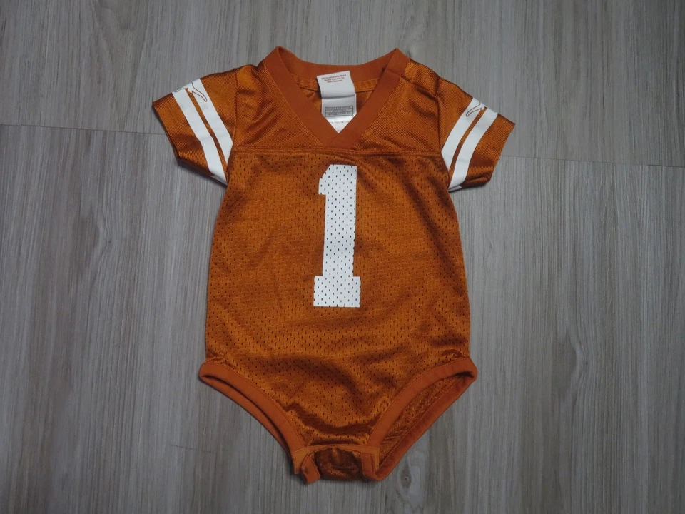 Texas Longhorns Toddler One Piece Jumpsuit Jersey Size 3T Pre Owned NCAA - Image 2 of 3