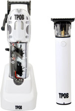 White Slime 2 Splatt Clipper Trimmer Set Barber Hair Clippers for Men 6800
