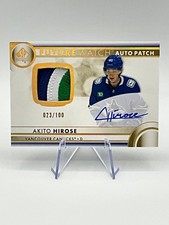 2023-24 SP Authentic Hockey #131 Akito Hirose /100 Future Watch Auto Patch RC!!!