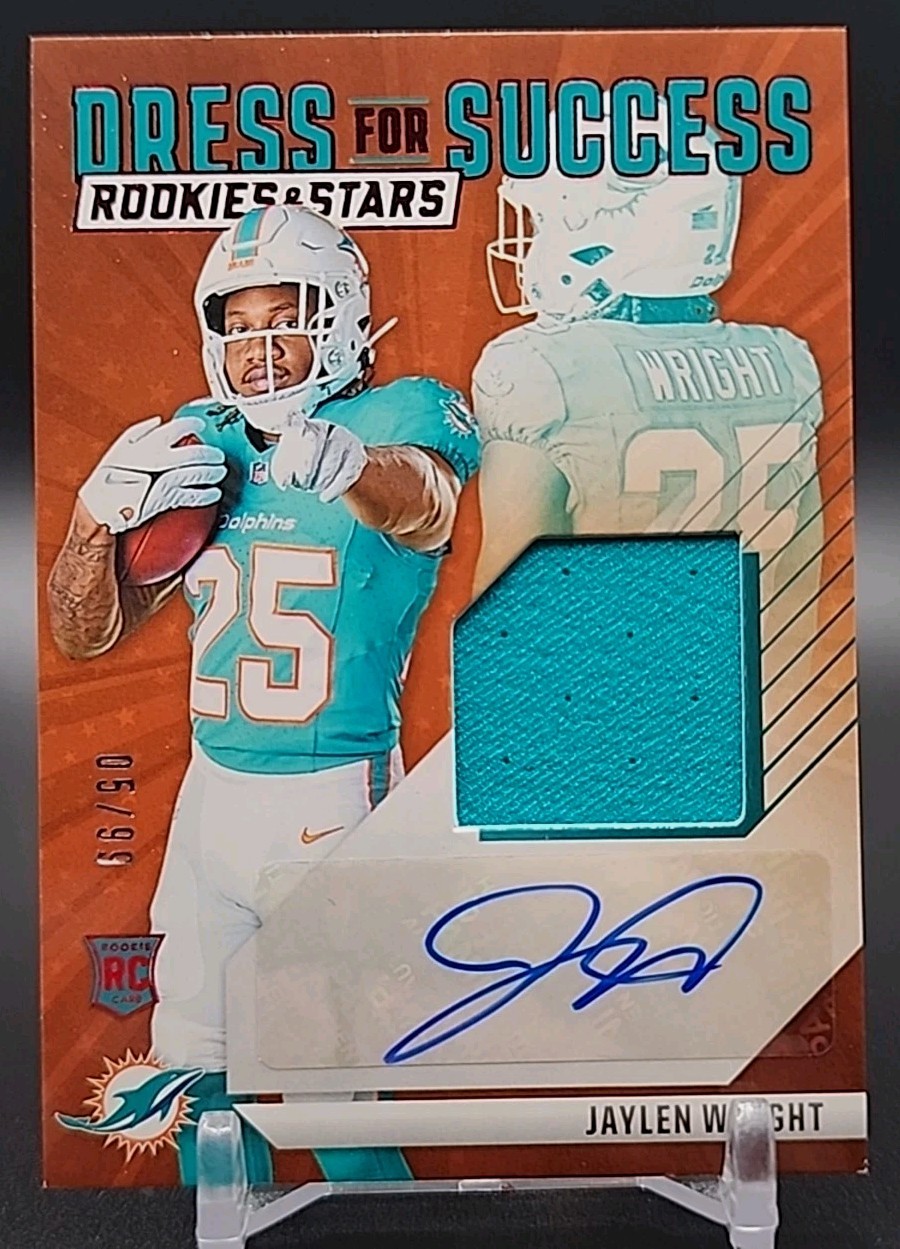 Jaylen Wright Panini Rookies & Stars Dress for Success Autograph Relics #DFSJWT Base