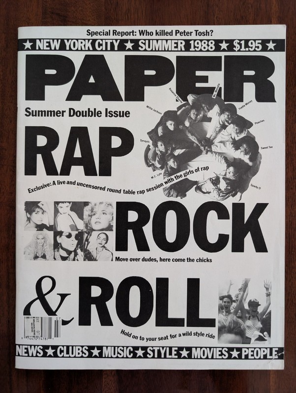 PAPER Magazine Summer 1988 Girls of Rap