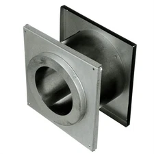 4" Pellet Stove Pipe Wall Thimble: 4PVP-WT-AMP