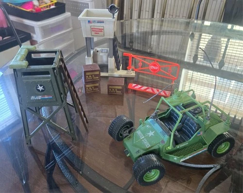 Hasbro GI Joe Check Point Alpha Playset with 1984 Watch Tower and AWE Stryker Du