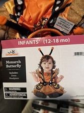 Infant Halloween Costume Monarch Butterfly 12-18 Months New