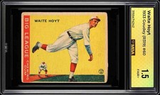 1933 Goudey #60 Waite Hoyt (HOF) Pittsburgh Pirates MBA 1.5 FR+ Nice Card!