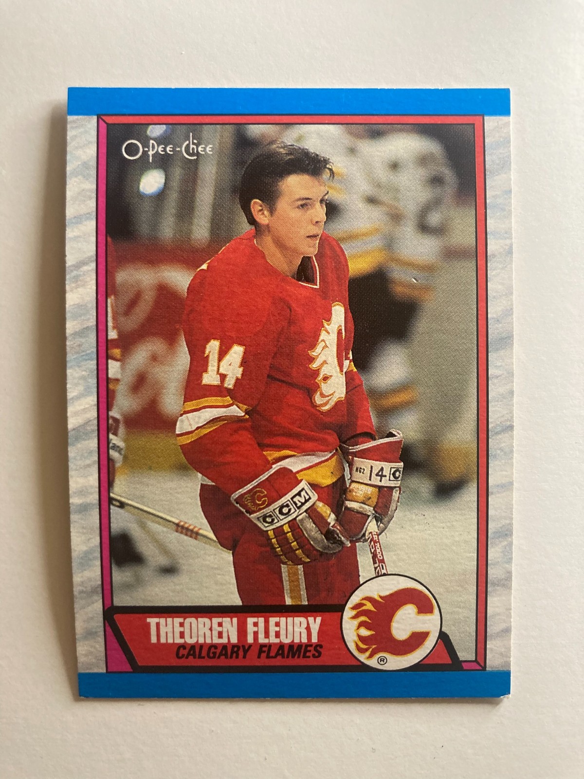 1989-90 O-Pee-Chee - Theoren Fleury #232 (RC) Rookie - Calgary Flames