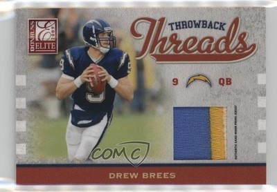 2009 Donruss Elite Throwback Threads Prime 29/29 Drew Brees #12 HOF 05bt