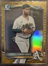2025 Bowman Chrome - Prospects Tommy White Gold Reptilian Refractor /50 