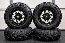 HONDA RECON 250 23" USA ITP MUD LITE II ATV TIRE & HL3 BLK WHEEL KIT SRA1CA