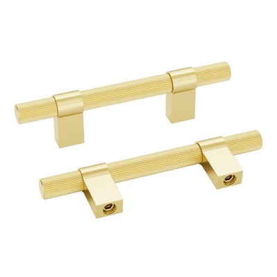 homdiy Brushed Nickel Cabinet Handles 76mm 15 Pack Silver Hardware Pulls