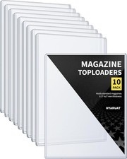 Magazine Toploader - 7mm Thick Plastic Sleeves, 9x11.5 Top Loader Clear