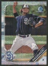 2019 Bowman Chrome Mega Box Prospects Refractors #BP-55 Chris Paddack 1987