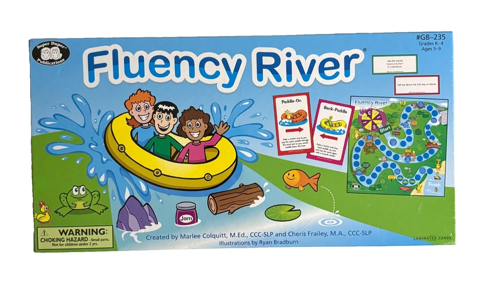 Fluency River Spiel Sprachflüssigkeit Klasse K-4 Super Duper Publikationen Therapie