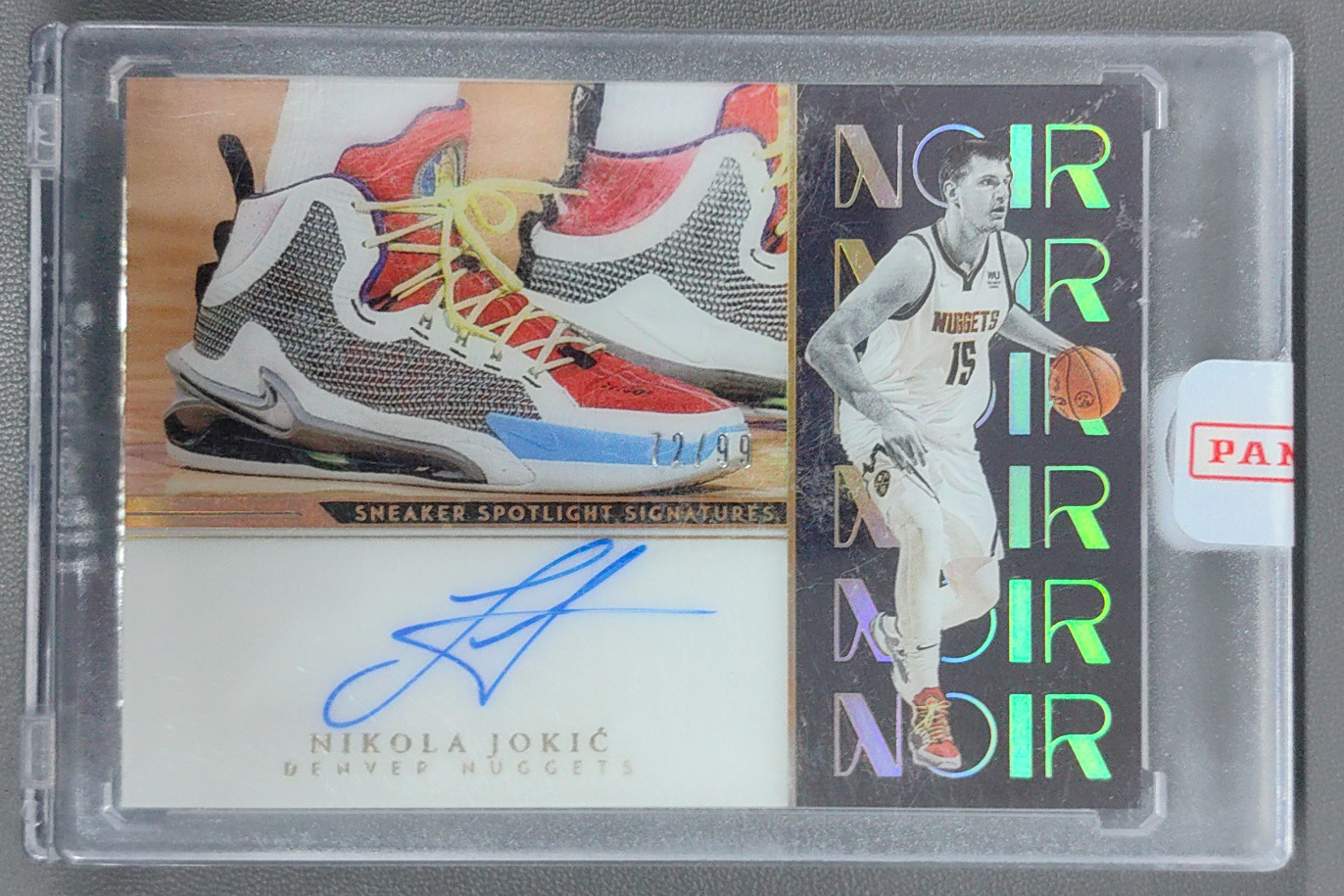 2022-23 Panini Noir Nikola Jokic Sneaker Spotlight Signatures Auto /99 #SSS-NJK