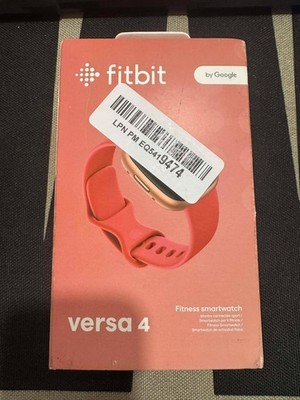 Fitbit Versa Fitness Smartwatch - Peach/Rose-Gold Aluminium (FB504RGPK) OPEN BOX