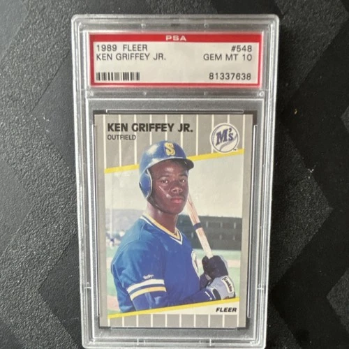 1989 Fleer Ken Griffey Jr. #548 PSA 10 Rookie Seattle Mariners Baseball Card