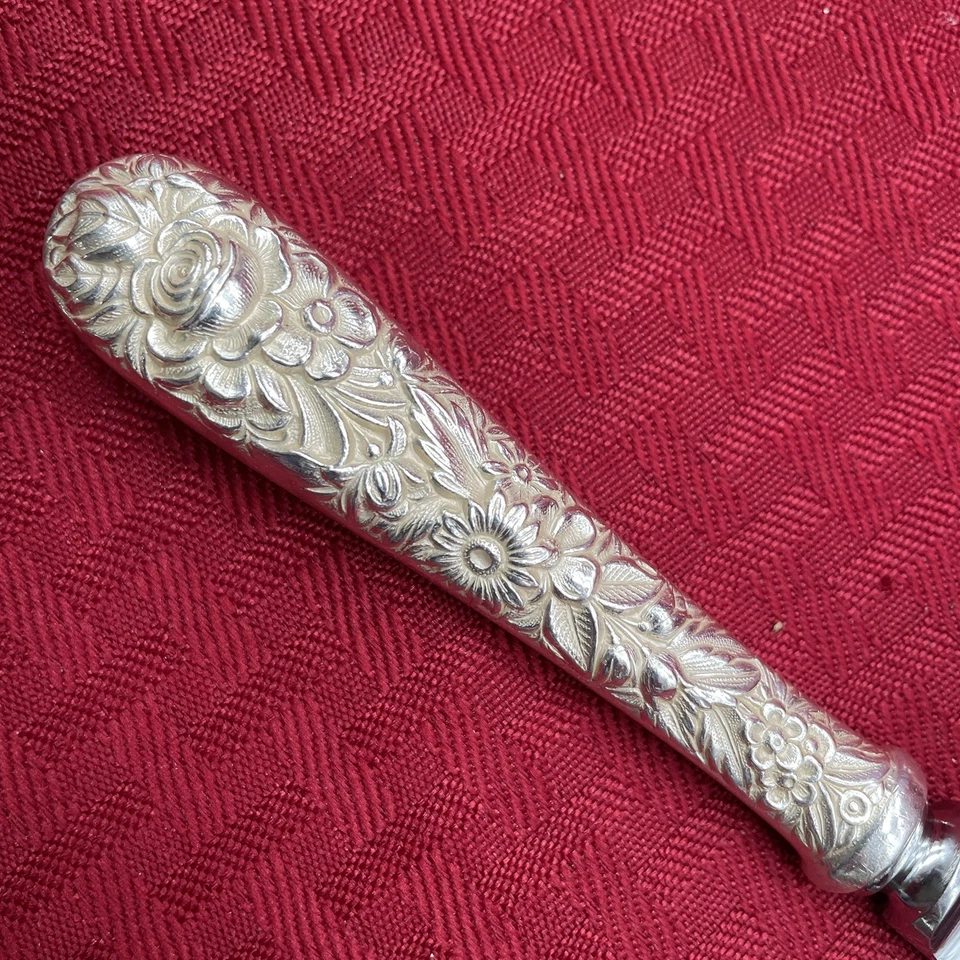 VINTAGE STERLING S. KIRK AND SON REPOUSSE FLATWARE 5- SIX PIECE PLACE SETTINGS - Image 4 of 4