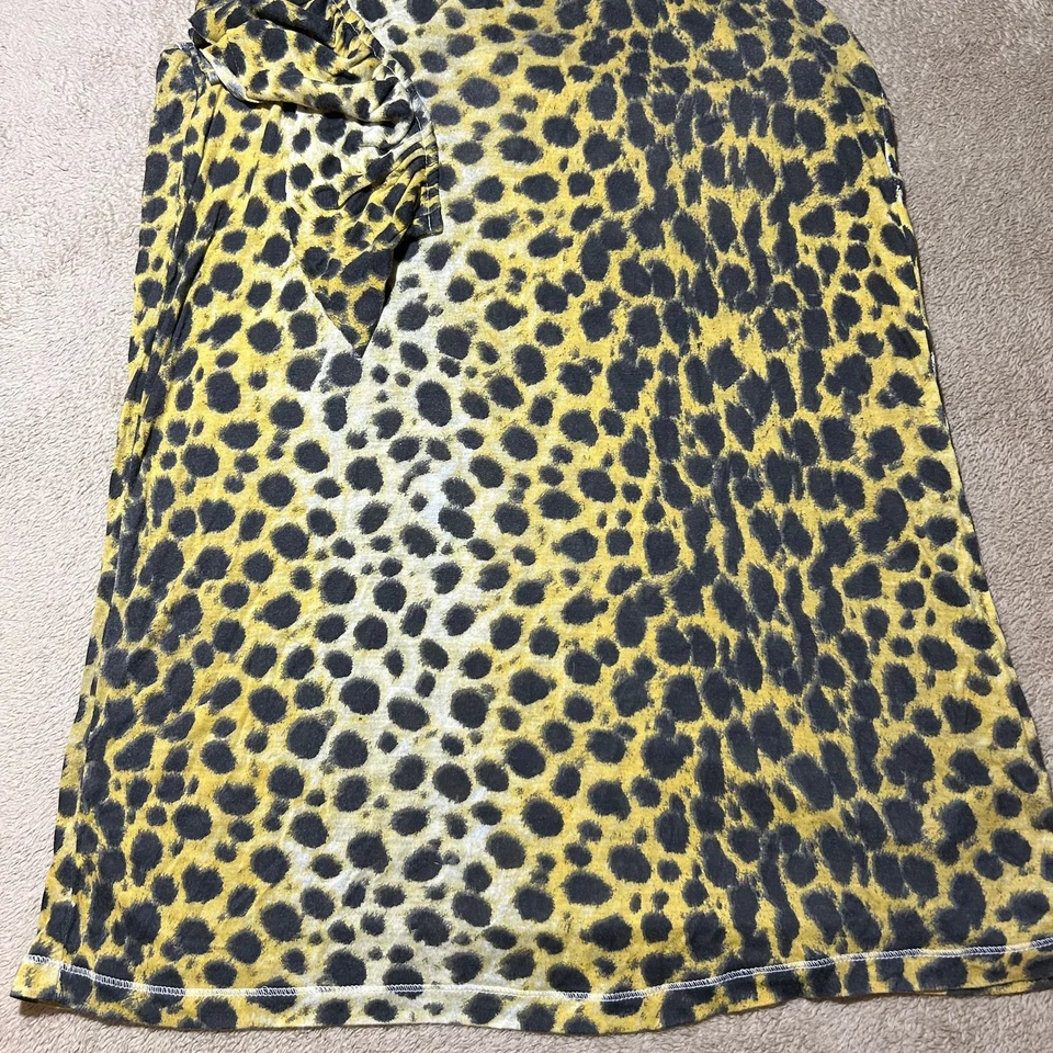 Torn by Ronny Kobo Leopard Print Frill Tank Top - Image 4 of 4