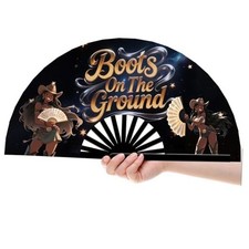 13 In Line Dance Popping Fans, Boots on The Ground Hand Fan, Where Them Style5