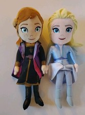 Disney Plush, Frozen, Anna  Elsa , 9  Stuffed Dolls Kohls Cares Set Of 2