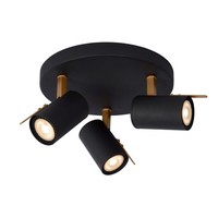 Deckenspot Metall Schwarz 3-Flammig BüRo 2200 K L:23 Cm Strahler Verstellbar