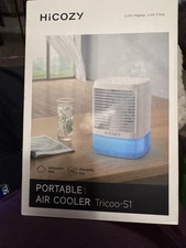 Portable Air Cooler Evaporative Air Cooler 3 Speeds, Timer, Tricoo-S1 New