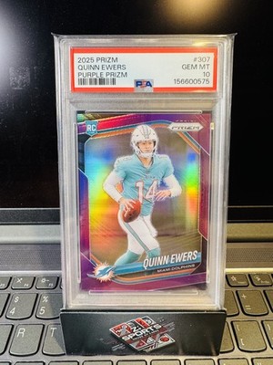 QUINN EWERS 2025 Panini Prizm - Rookies #307 Purple Prizm /125 (RC)🔥PSA 10🔥