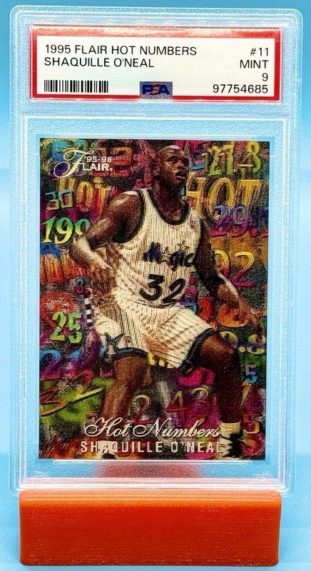 1995 Flair Hot Numbers Shaquille O’Neal #11 PSA 9