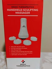 Medic Therapeutics Handheld Sculpting Massager w/ 4 Interchangeable Heads RED