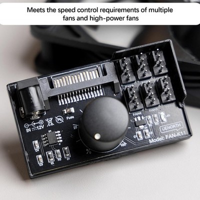 4-poliger 12V PWM-Lüftercontroller mit Lüftersteuerung für PC-Gehäuse und