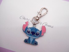 DISNEY STITCH PURSE OR JACKET ZIPPER PULL KEYCHAIN ADD ON CLIP POUCH